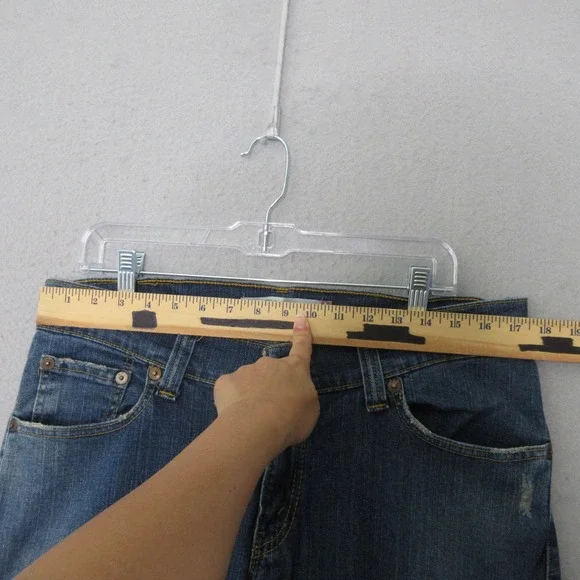 Levis Jeans 13 Slouch Straight Low Rise Y2K Distressed Grunge Edgy 90s Vintage - Picture 8 of 12